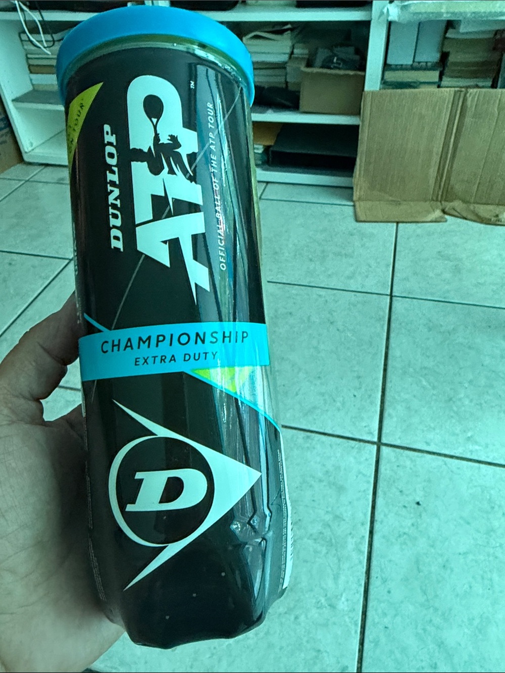 Championship Extra Duty Tennis Balls - Blue/Black